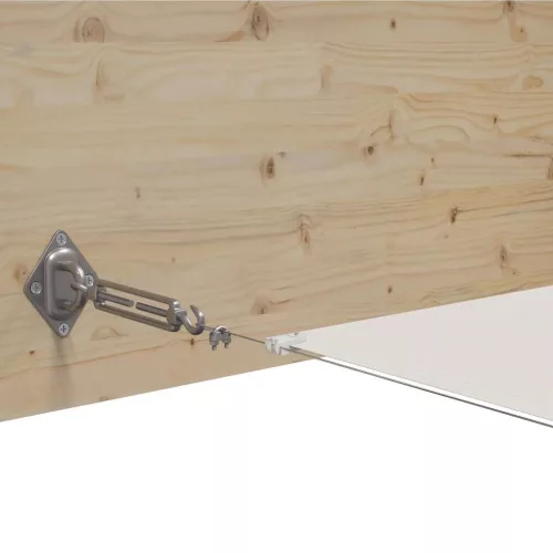 Fehér oxford-szövet függőleges napellenző 60 x 1000 cm