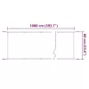 Fehér oxford-szövet függőleges napellenző 60 x 1000 cm
