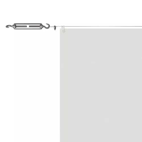 Fehér oxford-szövet függőleges napellenző 60 x 1200 cm