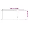 Fehér oxford-szövet függőleges napellenző 60 x 1200 cm
