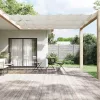 Fehér oxford-szövet függőleges napellenző 100 x 1200 cm