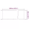 Fehér oxford-szövet függőleges napellenző 100 x 1200 cm