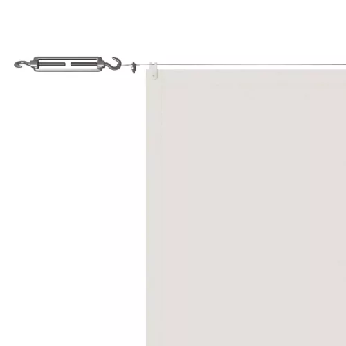 Fehér oxford-szövet függőleges napellenző 140 x 1200 cm