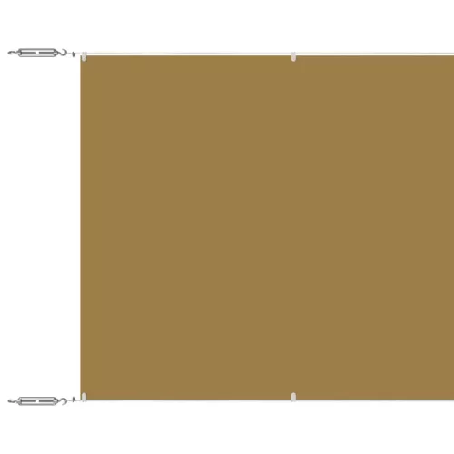 Bézs oxford-szövet függőleges napellenző 60 x 1200 cm