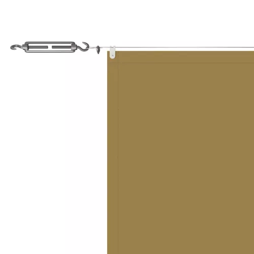 Bézs oxford-szövet függőleges napellenző 60 x 1200 cm