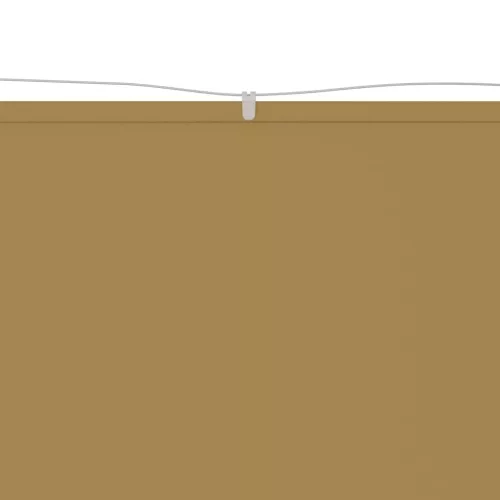 Bézs oxford-szövet függőleges napellenző 140 x 800 cm