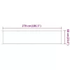 Világoszöld oxford-szövet függőleges napellenző 60 x 270 cm