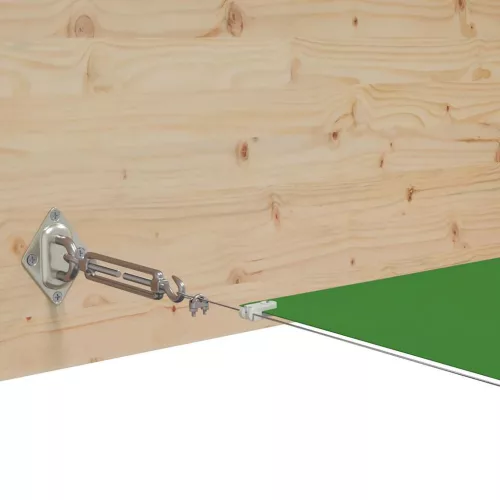 Világoszöld oxford-szövet függőleges napellenző 60 x 1000 cm