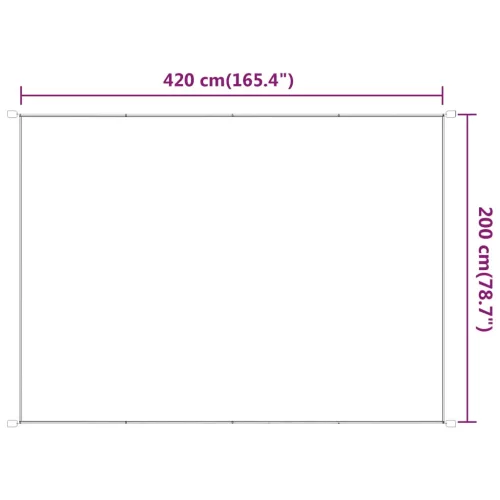 Világoszöld oxford-szövet függőleges napellenző 200x420 cm