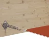 Terrakotta oxford-szövet függőleges napellenző 60 x 1000 cm