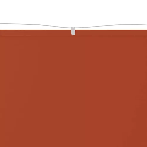 Terrakotta oxford-szövet függőleges napellenző 100 x 800 cm