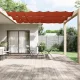 Terrakotta oxford-szövet függőleges napellenző 100 x 1200 cm