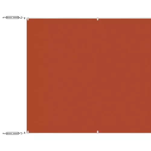 Terrakotta oxford-szövet függőleges napellenző 100 x 1200 cm