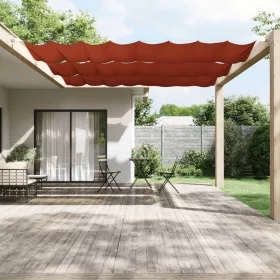   Terrakotta oxford-szövet függőleges napellenző 140x420 cm