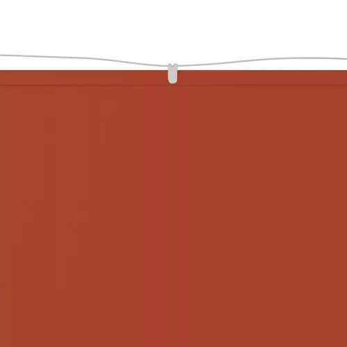 Terrakotta oxford-szövet függőleges napellenző 140x420 cm