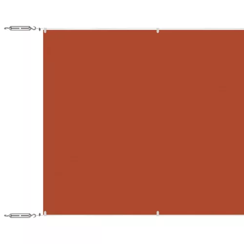 Terrakotta oxford-szövet függőleges napellenző 140 x 800 cm