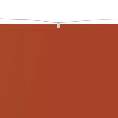 Terrakotta oxford-szövet függőleges napellenző 180 x 1000 cm