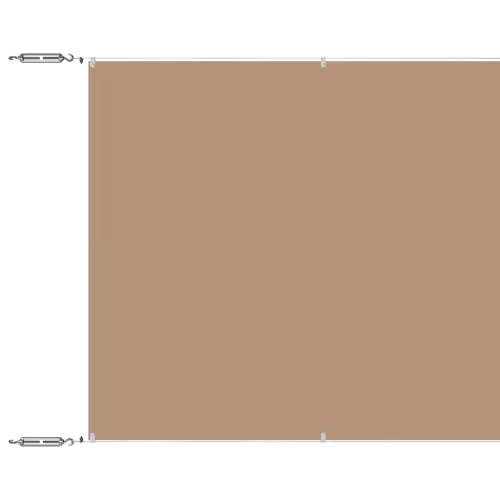 Bézs oxford-szövet függőleges napellenző 140x600 cm
