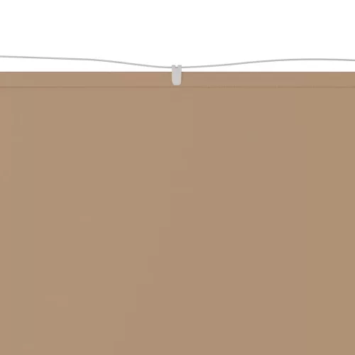 Bézs oxford-szövet függőleges napellenző 140x600 cm