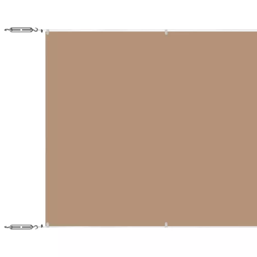 Bézs oxford-szövet függőleges napellenző 140x800 cm
