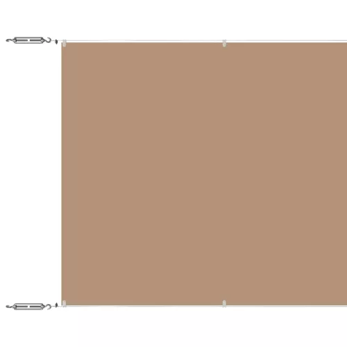 Bézs oxford-szövet függőleges napellenző 180x1000 cm