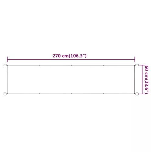 Kék oxford szövet függőleges napellenző 60 x 270 cm