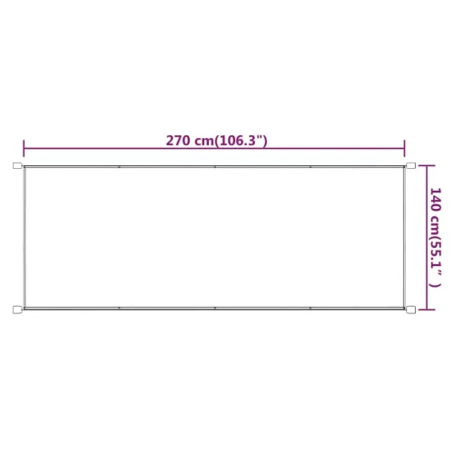 Kék oxford-szövet függőleges napellenző 140x270 cm