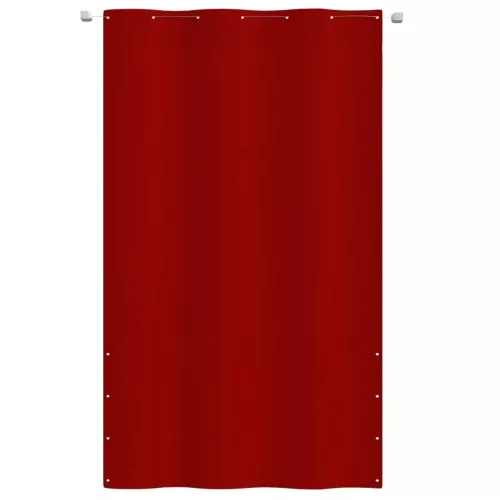 Piros oxford-szövet erkélyparaván 140 x 240 cm