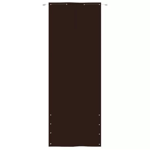 Barna oxford-szövet erkélyparaván 80 x 240 cm