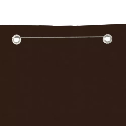 Barna oxford-szövet erkélyparaván 80 x 240 cm