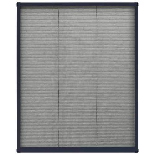 Antracitszürke alumínium pliszé ablakszúnyogháló 60 x 80 cm