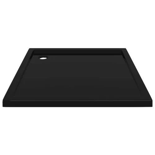 Szögletes fekete ABS zuhanytálca 80 x 80 cm