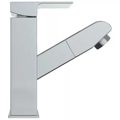 Krómozott kihúzható fürdőszobai mosdócsaptelep 157 x 172 mm