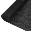 Fekete HDPE belátásgátló háló 1,5 x 25 m 195 g/m²