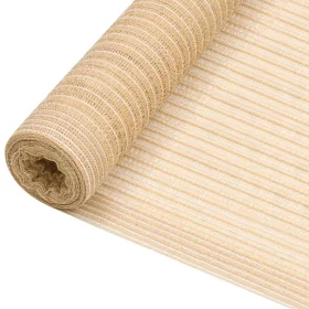 Bézs HDPE belátásgátló háló 2 x 25 m 150 g/m²