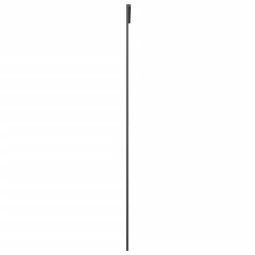 Fekete alumínium és ESG üveg tolóajtó 76 x 205 cm