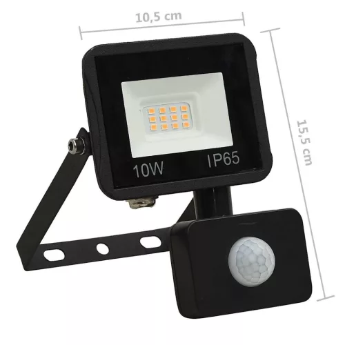 Meleg fehér fényű szenzoros LED-reflektor 10 W