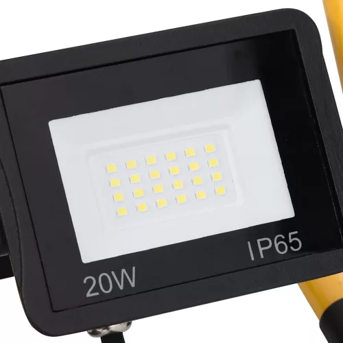 Hideg fehér fényű fogantyúval ellátott LED-es reflektor 20 W