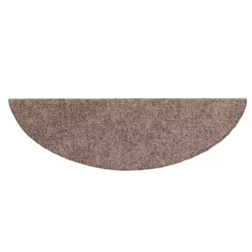 5 db öntapadós lépcsőszőnyeg 56 x 17 x 3 cm világosbarna félkör alakú