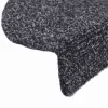 5 db öntapadós lépcsőszőnyeg 56 x 17 x 3 cm sötétszürke félkör alakú