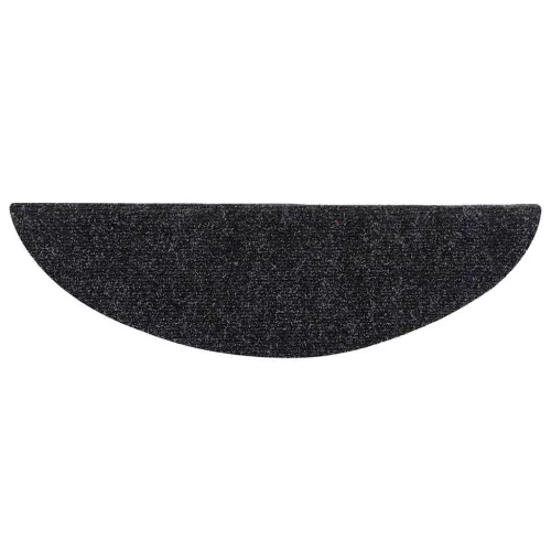 5 db öntapadós lépcsőszőnyeg 56 x 17 x 3 cm fekete félkör alakú