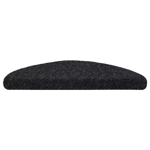 10 db öntapadós lépcsőszőnyeg 56 x 17 x 3 cm fekete félkör alakú