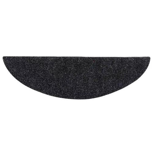 10 db öntapadós lépcsőszőnyeg 56 x 17 x 3 cm fekete félkör alakú