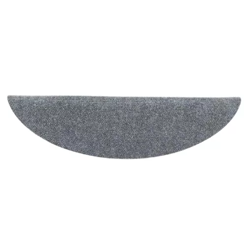 5 db öntapadós lépcsőszőnyeg 56 x 17 x 3 cm világosszürke félkör alakú