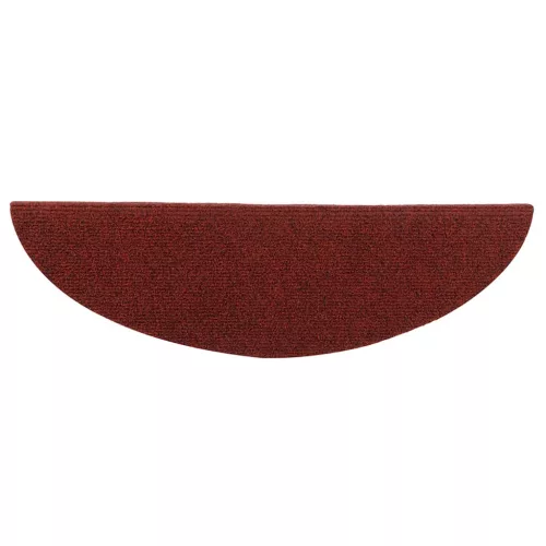 10 db öntapadós lépcsőszőnyeg 56 x 17 x 3 cm bordói félkör alakú