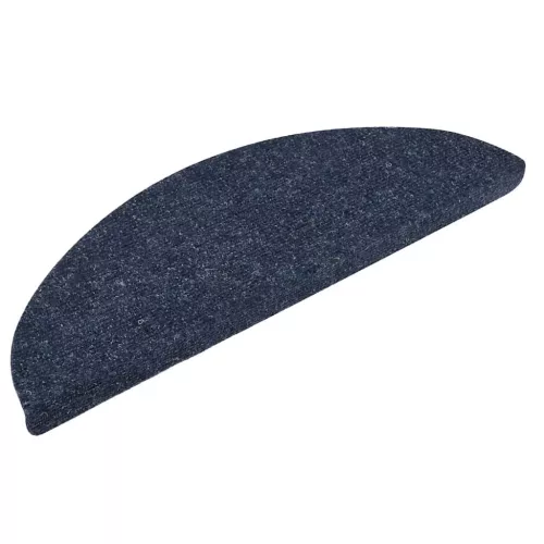 5 db öntapadós lépcsőszőnyeg 56 x 17 x 3 cm kék félkör alakú