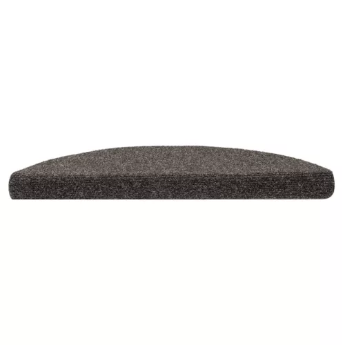 10 db öntapadós lépcsőszőnyeg 56 x 17 x 3 cm antracit félkör alakú