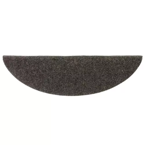 10 db öntapadós lépcsőszőnyeg 56 x 17 x 3 cm antracit félkör alakú