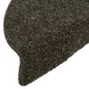 10 db öntapadós lépcsőszőnyeg 56 x 17 x 3 cm antracit félkör alakú