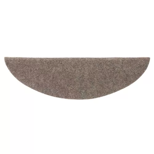 10 db öntapadós lépcsőszőnyeg 56 x 17 x 3 cm bézs félkör alakú